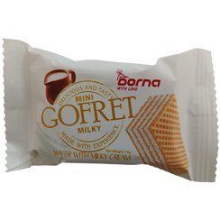 تصویر ویفر با کرم شیری (وانیل)GOFRET درنا 14 گرمی 
