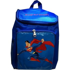 تصویر کوله تبلتی مدل سوپرمن آبی superman 