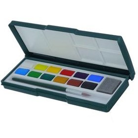 تصویر آبرنگ 12 رنگ آریا طرح گل 