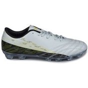 تصویر کفش فوتبال چمن و هالیسه مدل 28221 خاکستری-مشکی با طراحی مقاوم و راحت Jump 