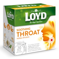 تصویر دمنوش گیاهی Loyd (تسکین گلو درد) LOYD soothing throat herbal infusion 20×2g