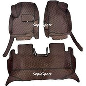 تصویر کفپوش پنج بعدی خودرو مناسب کی ام سی J7 برقی مدل گلدوزی شده 