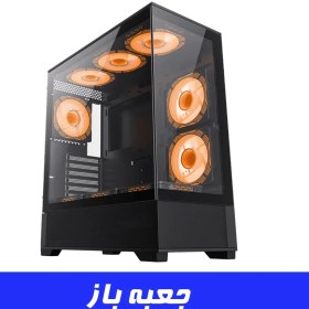 تصویر کیس گیمینگ گیم مکس GAMEMAX Vista Black مشکی (جعبه باز) 