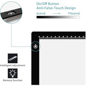 تصویر میز نور LED HUION LA3-سایز A3 (USB قابل حمل) 