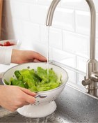 تصویر آبکش لعابی ایکیا سایز ۲۸ 