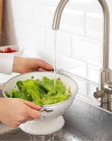 تصویر آبکش لعابی ایکیا سایز ۲۸ 