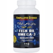 تصویر کپسول ژلاتینی روغن ماهی امگا 3 فورمولیتد ساینسز110  عدد Formulated Sciences OMEGA 3 110 softgels