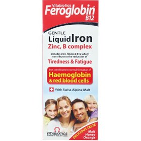 تصویر شربت فروگلوبین ب12 (Feroglobin B12) ویتابیوتیکس حجم 200 میلی لیتر فروگلوبین