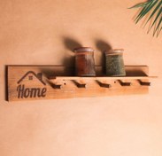 تصویر شلف چوبی طاقچه دار 