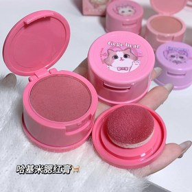 تصویر رژگونه پودری پددار 