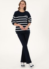 تصویر شلوار راحتی زنانه سرمه ای یو اس پولو 