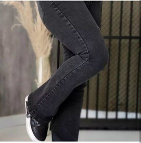 تصویر شلوار نیل کمر کش دمپا - ذغالی / ا Indigo pants with elastic waistband Indigo pants with elastic waistband