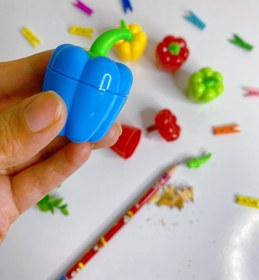 تصویر مداد تراش فلفل دلمه ای - سبز 