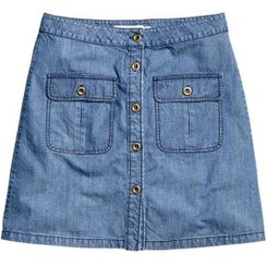 تصویر دامن جین زنانه آبی H&M 