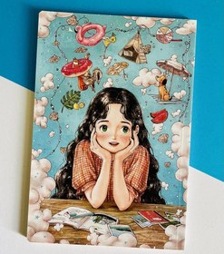 تصویر دفتر مشق ۵۰ برگ کرومی 