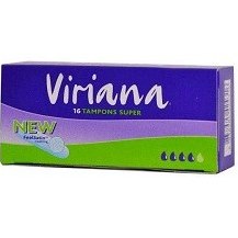 تصویر تامپون بهداشتی با قدرت جذب بالا ویریانا 16 عددی VIRIANA Tampons SUPER 16 Pcs