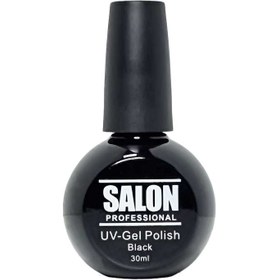 تصویر لاک ژل مشکی سالن salon 30ml salon 30ml