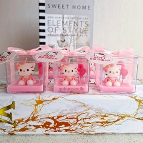 تصویر گیفت شمع کیتی 