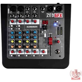 تصویر میکسر صوتی آنالوگ آلن اند هیت Allen & Heath ZED-6FX 