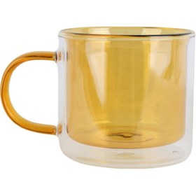 تصویر ماگ پیرکس دوجداره رنگی کد 4815 colorful Double-walled pyrex mug