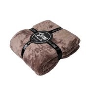 تصویر پتو افرا رنگ نسکافه ای - 180×220 یکنفره - ارسال رایگان 