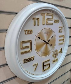 تصویر ساعت دیواری سیکو طرح آس پلاس عمده کارتن3 عددی جور clock Seiko A.S.palac