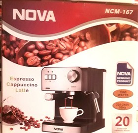 تصویر قهوه ساز20 بار نوا مدل NOVA NCM-167 با توان 1500 وات ا Nova 20bar NCM167 ا NCM-167 NCM-167