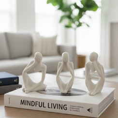 تصویر دکوری متفکر 3 تایی 