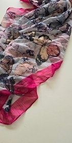 تصویر روسری حریر پروانه 