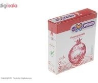 تصویر کاندوم 3عددی تنگ کننده واژن حاوی عصاره انار Pomegranate ایکس دریم X Dream Pomegranate Condom 3pcs