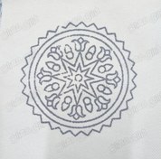 تصویر پته دوزی کرمان ، پته آموزشی مدارس سایز ۱۵*۱۵ پته خام زیرلیوانی 