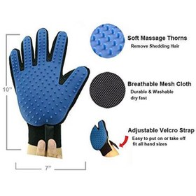 تصویر دستکش پرزگیر و ماساژ پینو تاچ سگ و گربه Pino Touch lint-proof gloves and massage for dogs and cats