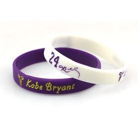 تصویر مچ بند بسکتبال ست 2 دستبند بنفش و سفید کوبی برایانت NBA PurpleJam 