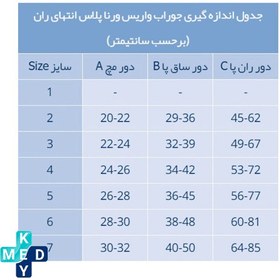 تصویر جوراب واریس ورنا پلاس سیلیکون دار 