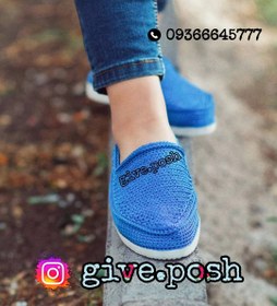 تصویر گیوه آبی زیره اسفنجی 