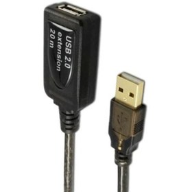 تصویر کابل افزایش طول اکتیو USB 2.0 وی نت طول 10 متر مدل V-CUE20100 V-net V-CUE20100 Active USB 2.0 Extender cable 10 m