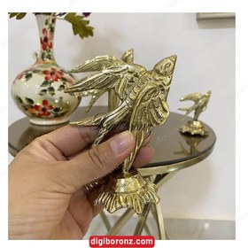 تصویر دکوری برنجی برنزی مدل پرستو Swallow model brass decoration