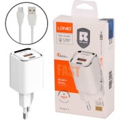 تصویر شارژر دیواری الدینیو مدل A2317C توان ۳۰ وات با کابل تایپ سی 