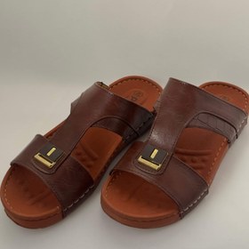 تصویر صندل مردانه اماراتی پاپا - مشکی / سایز۴۳ 