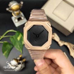 تصویر ساعت مردانه بولگاری رزگلد صفحه مشکی لیمیتد ادیشن Bulgari octo finissimo بولگاری ( Bvlgari )