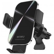 تصویر هولدر و شارژر وایرلس ویوو WiWU Universal Air Vent Car Phone Mount Holder Wireless Fast Charge CH307 با توان 15W 