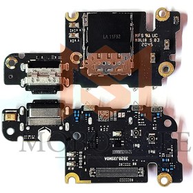 تصویر برد شارژ اورجینال شیاومی MI 10T Pro/10T ( روکاری ) Xiaomi MI 10T Pro/10T SUB Board ( Orginal )