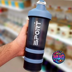 تصویر شیکر باشگاهی سه تیکه خارجی 500 میلی برند SPORT - سبز Shaker