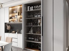 تصویر مکانیزم درب لولایی پاکت دُر اِکو دو فریم فانتونی مدل K003 سایز 500 میلی‌متر Pocket Door Eco Double-Frame