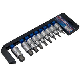 تصویر مجموعه 9 عددی آلن بکس لیکوتا مدل ABS-12120 Licota 9 PCS 1/2 DR HEX BIT SOCKET SET Model ABS-12120