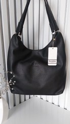 تصویر کیف چرمی مشکی زنانه Bershka مدل هوبو 