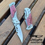 تصویر چاقوی فشاری ماهی سایز کوچک تیغه استیل ضد زنگ 