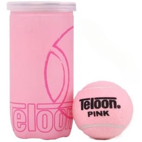 تصویر توپ تنیس تلون | Teloon Tennis Balls Pink 