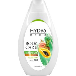 تصویر شامپو بدن کرمی رایحه میوه های استوایی هیدرودرم Hydroderm Tropical Fruits Creamy Shower Gel