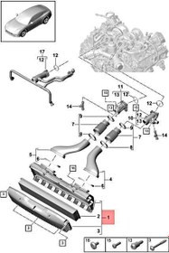 تصویر فیلتر هوا پورشه پانامرا از سال 2009 & 2016 